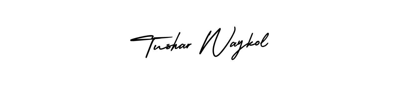 Make a beautiful signature design for name Tushar Waykol. With this signature (AmerikaSignatureDemo-Regular) style, you can create a handwritten signature for free. Tushar Waykol signature style 3 images and pictures png