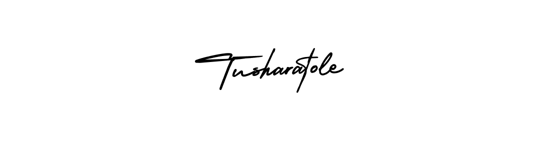 Use a signature maker to create a handwritten signature online. With this signature software, you can design (AmerikaSignatureDemo-Regular) your own signature for name Tusharatole. Tusharatole signature style 3 images and pictures png