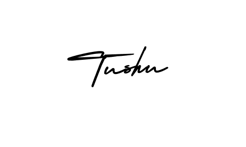 Tushu stylish signature style. Best Handwritten Sign (AmerikaSignatureDemo-Regular) for my name. Handwritten Signature Collection Ideas for my name Tushu. Tushu signature style 3 images and pictures png