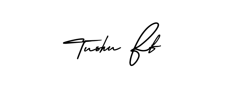 How to Draw Tushu Ff signature style? AmerikaSignatureDemo-Regular is a latest design signature styles for name Tushu Ff. Tushu Ff signature style 3 images and pictures png