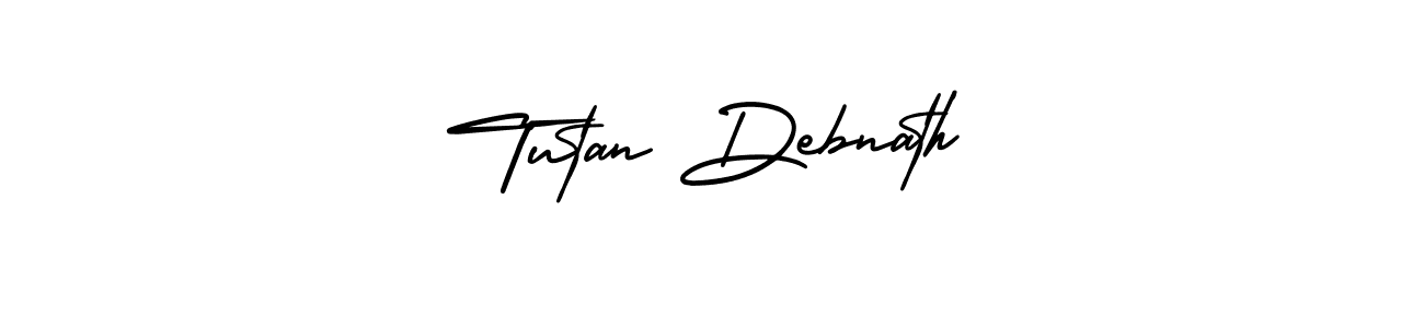 Also You can easily find your signature by using the search form. We will create Tutan Debnath name handwritten signature images for you free of cost using AmerikaSignatureDemo-Regular sign style. Tutan Debnath signature style 3 images and pictures png