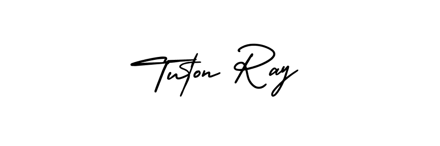 Check out images of Autograph of Tuton Ray name. Actor Tuton Ray Signature Style. AmerikaSignatureDemo-Regular is a professional sign style online. Tuton Ray signature style 3 images and pictures png