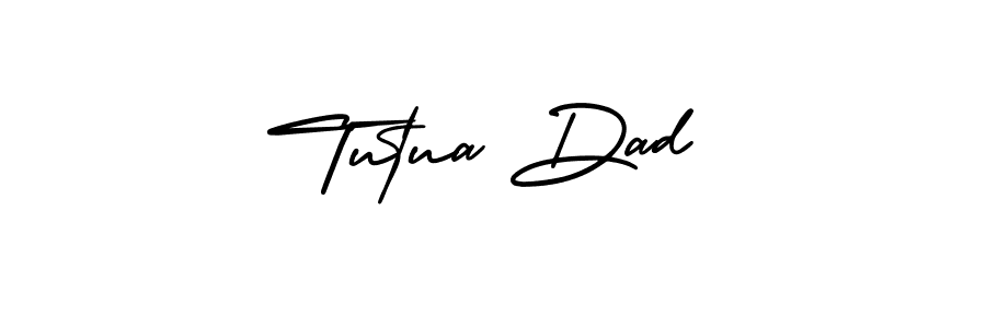 How to make Tutua Dad signature? AmerikaSignatureDemo-Regular is a professional autograph style. Create handwritten signature for Tutua Dad name. Tutua Dad signature style 3 images and pictures png