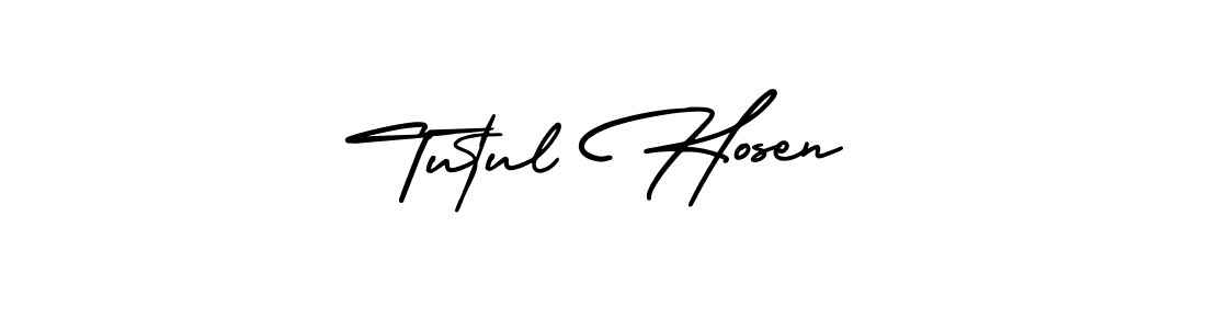 How to make Tutul Hosen signature? AmerikaSignatureDemo-Regular is a professional autograph style. Create handwritten signature for Tutul Hosen name. Tutul Hosen signature style 3 images and pictures png