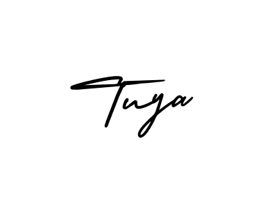 Design your own signature with our free online signature maker. With this signature software, you can create a handwritten (AmerikaSignatureDemo-Regular) signature for name Tuya. Tuya signature style 3 images and pictures png