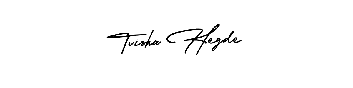 Similarly AmerikaSignatureDemo-Regular is the best handwritten signature design. Signature creator online .You can use it as an online autograph creator for name Tvisha Hegde. Tvisha Hegde signature style 3 images and pictures png
