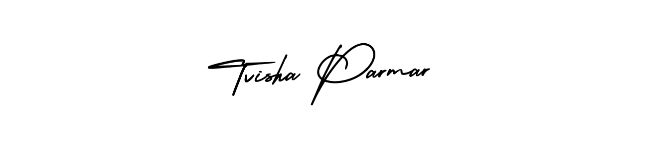 Also You can easily find your signature by using the search form. We will create Tvisha Parmar name handwritten signature images for you free of cost using AmerikaSignatureDemo-Regular sign style. Tvisha Parmar signature style 3 images and pictures png
