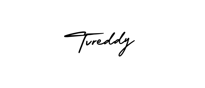 It looks lik you need a new signature style for name Tvreddy. Design unique handwritten (AmerikaSignatureDemo-Regular) signature with our free signature maker in just a few clicks. Tvreddy signature style 3 images and pictures png