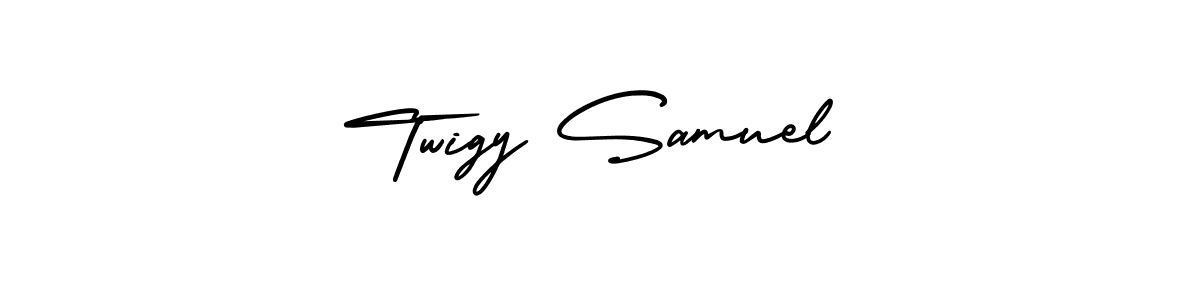 It looks lik you need a new signature style for name Twigy Samuel. Design unique handwritten (AmerikaSignatureDemo-Regular) signature with our free signature maker in just a few clicks. Twigy Samuel signature style 3 images and pictures png