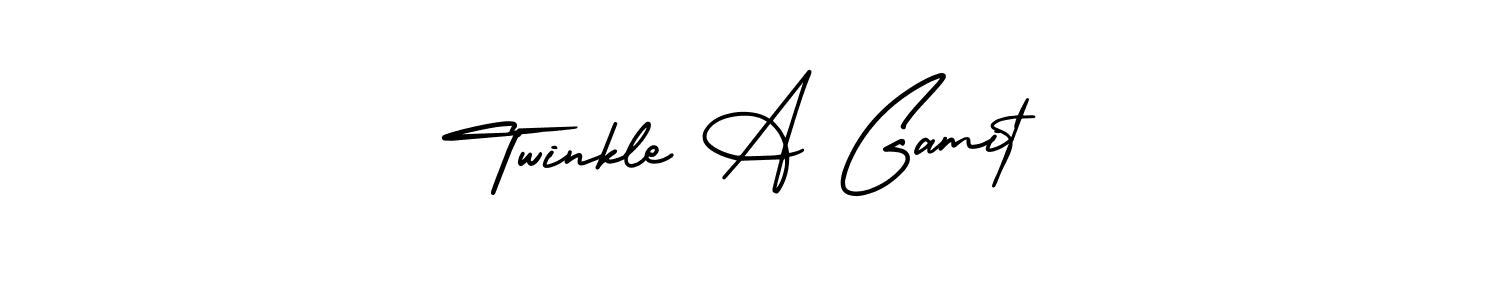 Create a beautiful signature design for name Twinkle A Gamit. With this signature (AmerikaSignatureDemo-Regular) fonts, you can make a handwritten signature for free. Twinkle A Gamit signature style 3 images and pictures png