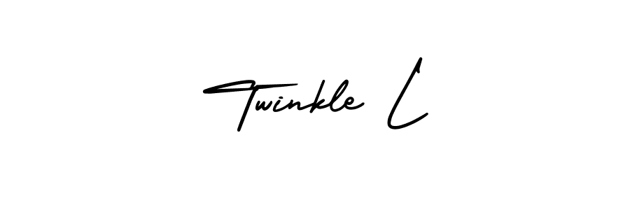 It looks lik you need a new signature style for name Twinkle L. Design unique handwritten (AmerikaSignatureDemo-Regular) signature with our free signature maker in just a few clicks. Twinkle L signature style 3 images and pictures png