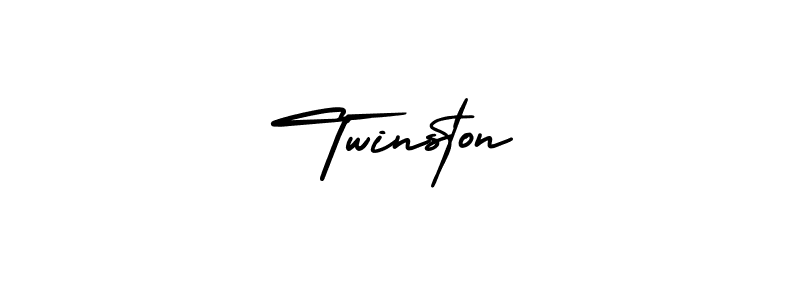 It looks lik you need a new signature style for name Twinston. Design unique handwritten (AmerikaSignatureDemo-Regular) signature with our free signature maker in just a few clicks. Twinston signature style 3 images and pictures png