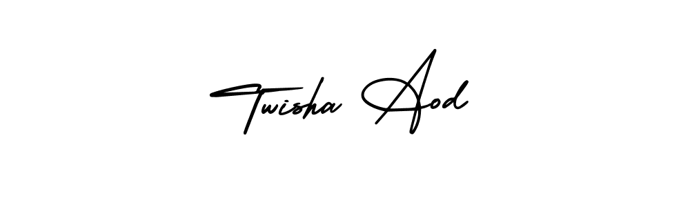 Best and Professional Signature Style for Twisha Aod. AmerikaSignatureDemo-Regular Best Signature Style Collection. Twisha Aod signature style 3 images and pictures png