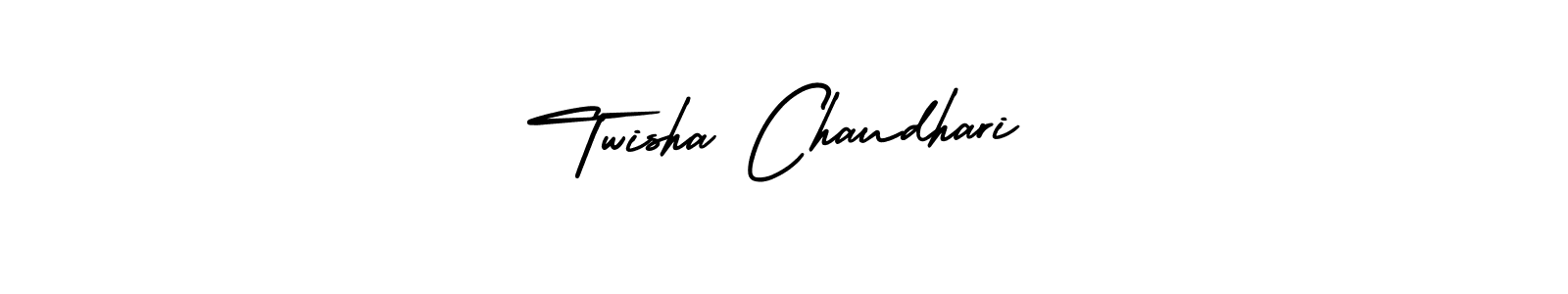 AmerikaSignatureDemo-Regular is a professional signature style that is perfect for those who want to add a touch of class to their signature. It is also a great choice for those who want to make their signature more unique. Get Twisha Chaudhari name to fancy signature for free. Twisha Chaudhari signature style 3 images and pictures png