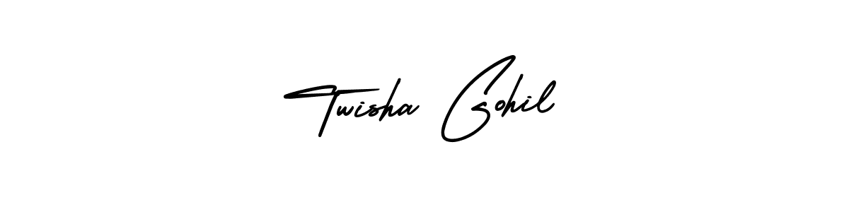 Also we have Twisha Gohil name is the best signature style. Create professional handwritten signature collection using AmerikaSignatureDemo-Regular autograph style. Twisha Gohil signature style 3 images and pictures png