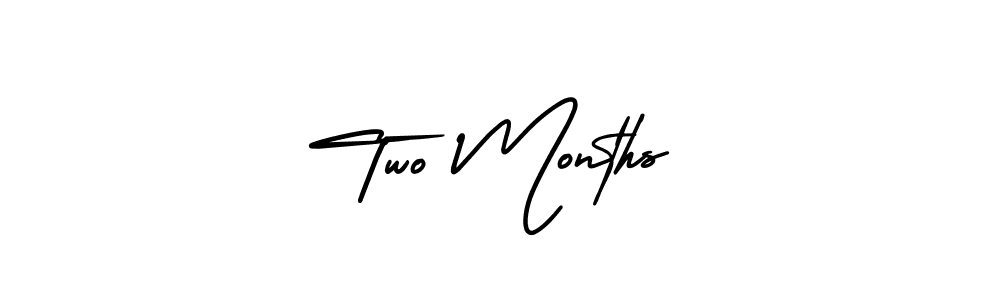 Make a beautiful signature design for name Two Months. With this signature (AmerikaSignatureDemo-Regular) style, you can create a handwritten signature for free. Two Months signature style 3 images and pictures png