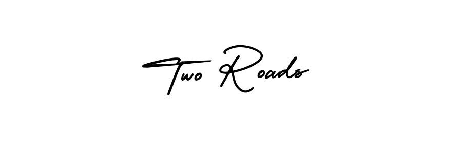 How to make Two Roads signature? AmerikaSignatureDemo-Regular is a professional autograph style. Create handwritten signature for Two Roads name. Two Roads signature style 3 images and pictures png