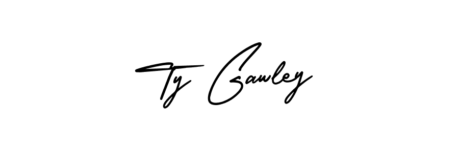 This is the best signature style for the Ty Gawley name. Also you like these signature font (AmerikaSignatureDemo-Regular). Mix name signature. Ty Gawley signature style 3 images and pictures png