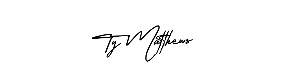 Make a beautiful signature design for name Ty Matthews. Use this online signature maker to create a handwritten signature for free. Ty Matthews signature style 3 images and pictures png