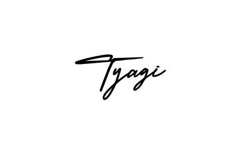 How to Draw Tyagi signature style? AmerikaSignatureDemo-Regular is a latest design signature styles for name Tyagi. Tyagi signature style 3 images and pictures png