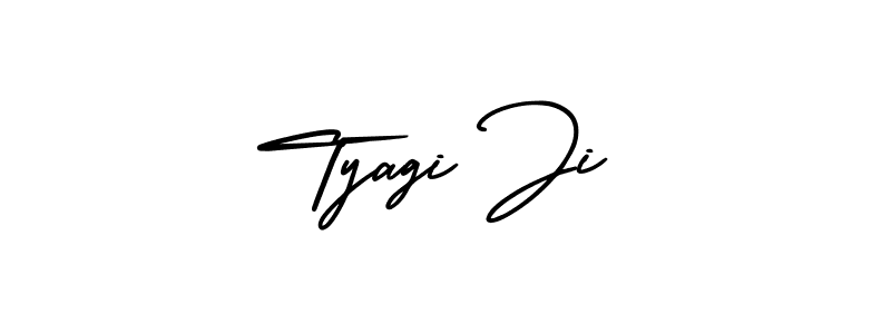 How to Draw Tyagi Ji signature style? AmerikaSignatureDemo-Regular is a latest design signature styles for name Tyagi Ji. Tyagi Ji signature style 3 images and pictures png