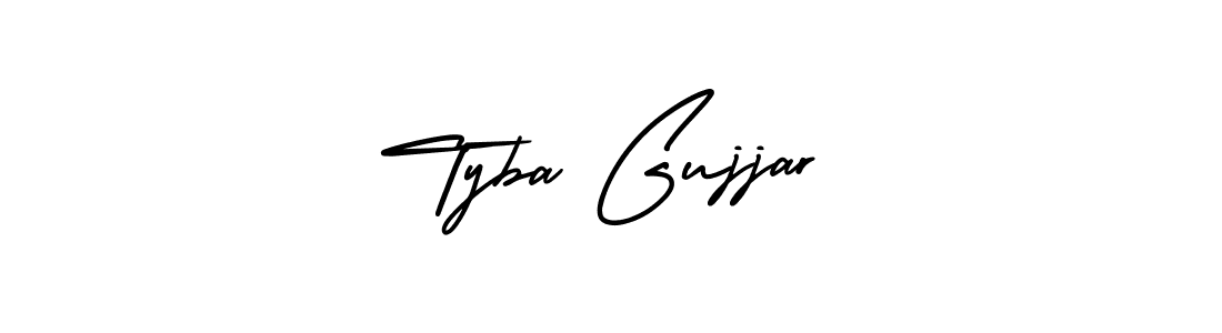 Also we have Tyba Gujjar name is the best signature style. Create professional handwritten signature collection using AmerikaSignatureDemo-Regular autograph style. Tyba Gujjar signature style 3 images and pictures png