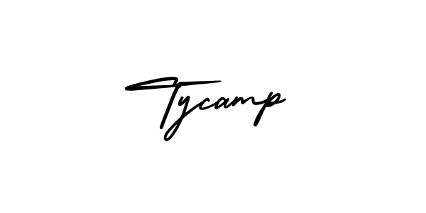 How to Draw Tycamp signature style? AmerikaSignatureDemo-Regular is a latest design signature styles for name Tycamp. Tycamp signature style 3 images and pictures png