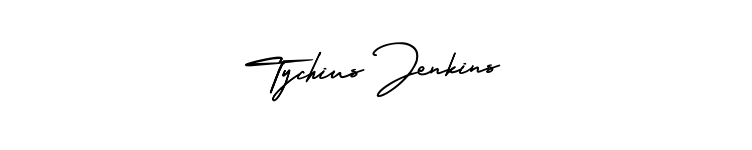 Create a beautiful signature design for name Tychius Jenkins. With this signature (AmerikaSignatureDemo-Regular) fonts, you can make a handwritten signature for free. Tychius Jenkins signature style 3 images and pictures png