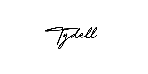 Use a signature maker to create a handwritten signature online. With this signature software, you can design (AmerikaSignatureDemo-Regular) your own signature for name Tydell. Tydell signature style 3 images and pictures png