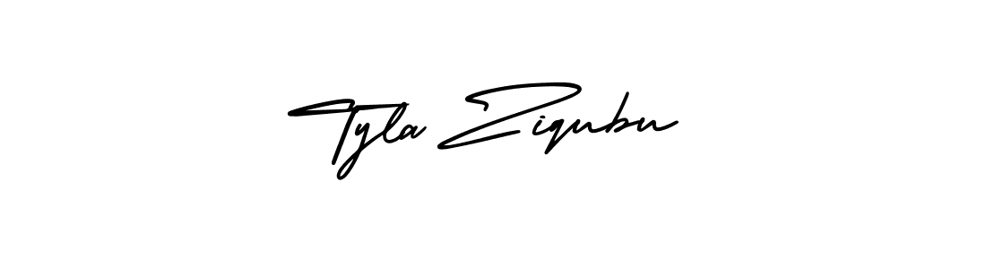 Use a signature maker to create a handwritten signature online. With this signature software, you can design (AmerikaSignatureDemo-Regular) your own signature for name Tyla Ziqubu. Tyla Ziqubu signature style 3 images and pictures png