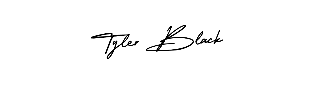 Design your own signature with our free online signature maker. With this signature software, you can create a handwritten (AmerikaSignatureDemo-Regular) signature for name Tyler Black. Tyler Black signature style 3 images and pictures png