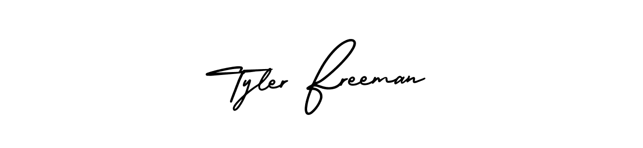 if you are searching for the best signature style for your name Tyler Freeman. so please give up your signature search. here we have designed multiple signature styles  using AmerikaSignatureDemo-Regular. Tyler Freeman signature style 3 images and pictures png