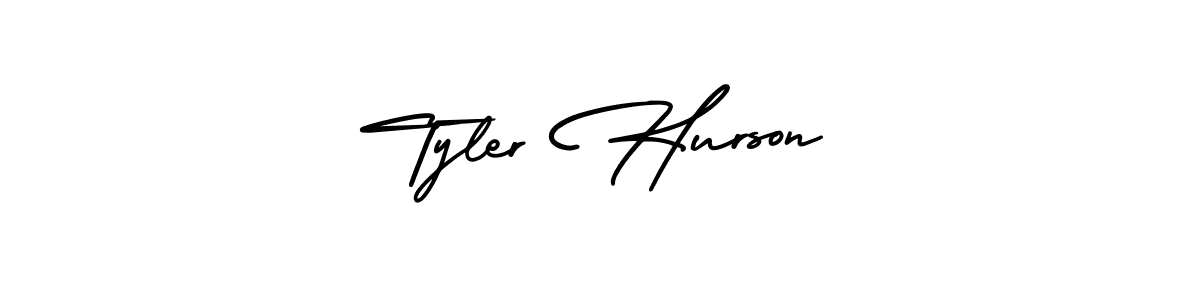 Similarly AmerikaSignatureDemo-Regular is the best handwritten signature design. Signature creator online .You can use it as an online autograph creator for name Tyler Hurson. Tyler Hurson signature style 3 images and pictures png