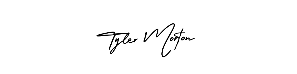 How to make Tyler Morton signature? AmerikaSignatureDemo-Regular is a professional autograph style. Create handwritten signature for Tyler Morton name. Tyler Morton signature style 3 images and pictures png