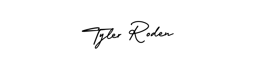 Make a beautiful signature design for name Tyler Roden. With this signature (AmerikaSignatureDemo-Regular) style, you can create a handwritten signature for free. Tyler Roden signature style 3 images and pictures png