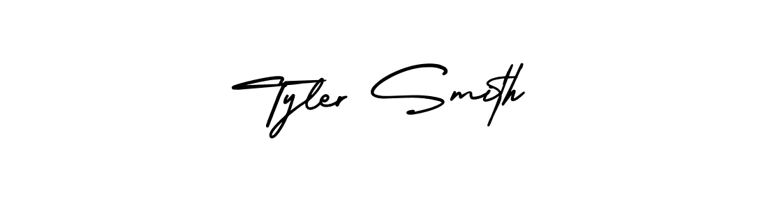 Use a signature maker to create a handwritten signature online. With this signature software, you can design (AmerikaSignatureDemo-Regular) your own signature for name Tyler Smith. Tyler Smith signature style 3 images and pictures png