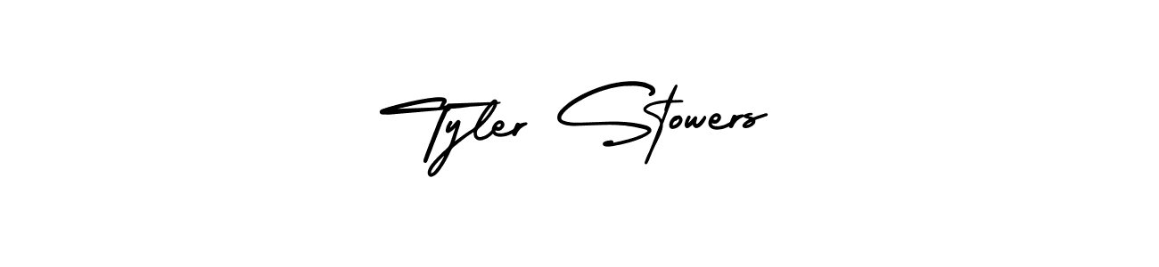 if you are searching for the best signature style for your name Tyler Stowers. so please give up your signature search. here we have designed multiple signature styles  using AmerikaSignatureDemo-Regular. Tyler Stowers signature style 3 images and pictures png