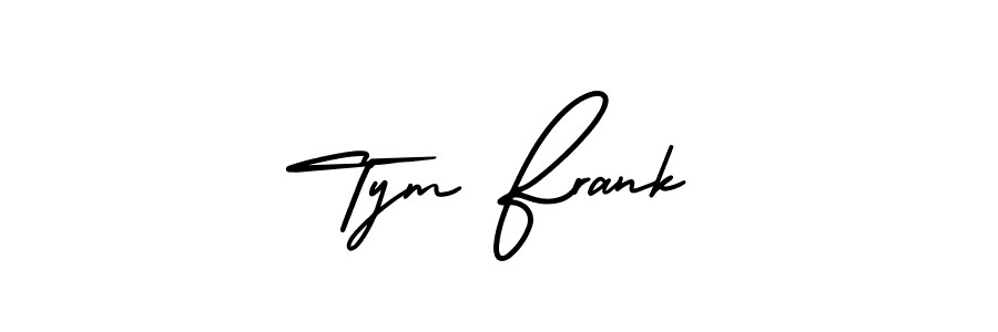 Similarly AmerikaSignatureDemo-Regular is the best handwritten signature design. Signature creator online .You can use it as an online autograph creator for name Tym Frank. Tym Frank signature style 3 images and pictures png