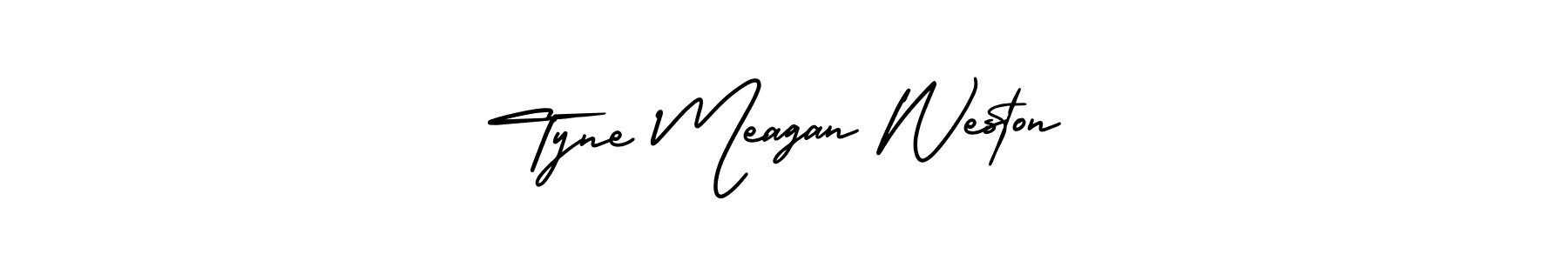 Make a beautiful signature design for name Tyne Meagan Weston. Use this online signature maker to create a handwritten signature for free. Tyne Meagan Weston signature style 3 images and pictures png