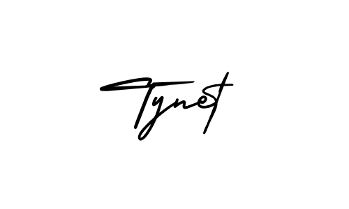 You should practise on your own different ways (AmerikaSignatureDemo-Regular) to write your name (Tynet) in signature. don't let someone else do it for you. Tynet signature style 3 images and pictures png