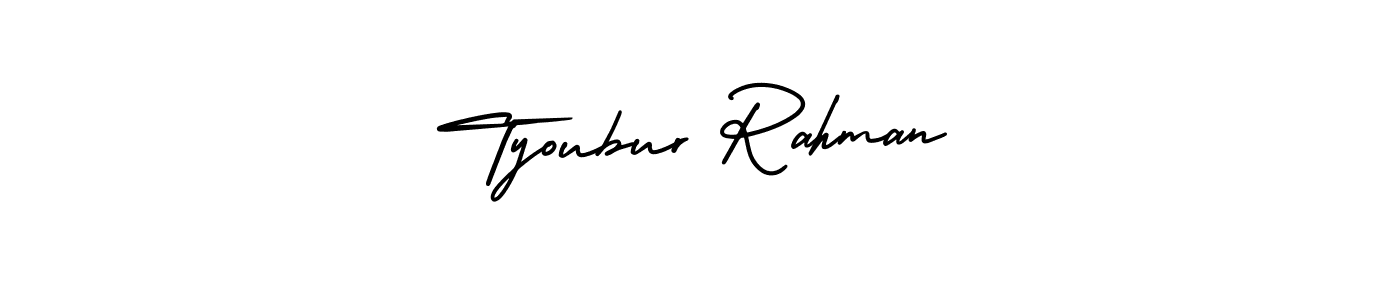 Check out images of Autograph of Tyoubur Rahman name. Actor Tyoubur Rahman Signature Style. AmerikaSignatureDemo-Regular is a professional sign style online. Tyoubur Rahman signature style 3 images and pictures png