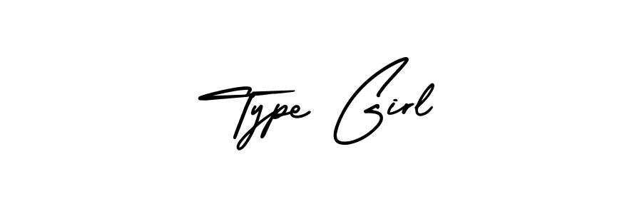 Also we have Type Girl name is the best signature style. Create professional handwritten signature collection using AmerikaSignatureDemo-Regular autograph style. Type Girl signature style 3 images and pictures png