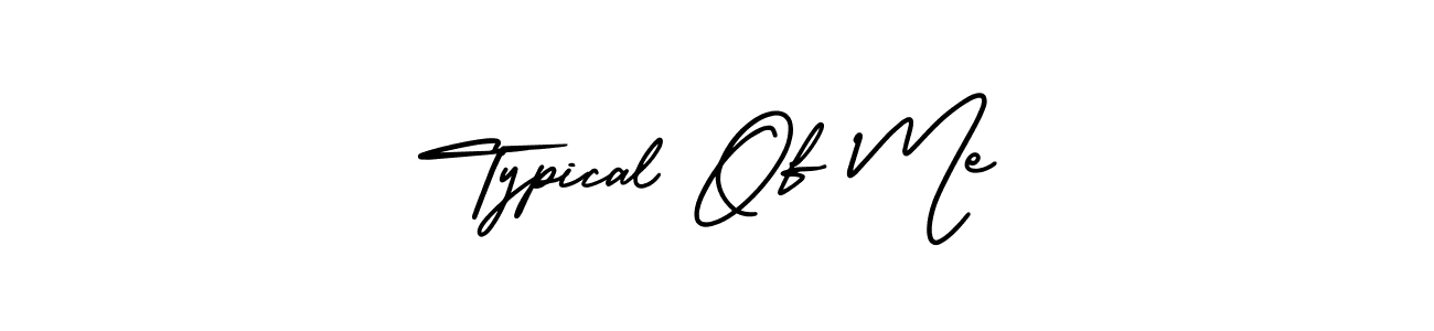 if you are searching for the best signature style for your name Typical Of Me. so please give up your signature search. here we have designed multiple signature styles  using AmerikaSignatureDemo-Regular. Typical Of Me signature style 3 images and pictures png