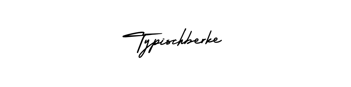 The best way (AmerikaSignatureDemo-Regular) to make a short signature is to pick only two or three words in your name. The name Typischberke include a total of six letters. For converting this name. Typischberke signature style 3 images and pictures png