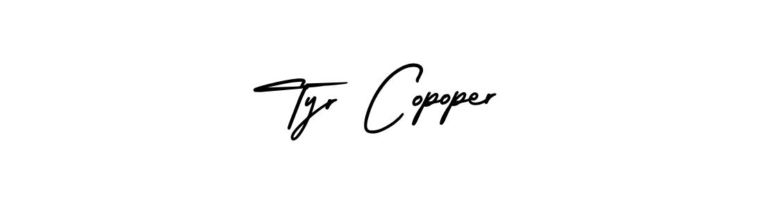 It looks lik you need a new signature style for name Tyr Copoper. Design unique handwritten (AmerikaSignatureDemo-Regular) signature with our free signature maker in just a few clicks. Tyr Copoper signature style 3 images and pictures png
