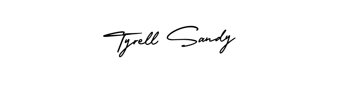 How to make Tyrell Sandy signature? AmerikaSignatureDemo-Regular is a professional autograph style. Create handwritten signature for Tyrell Sandy name. Tyrell Sandy signature style 3 images and pictures png