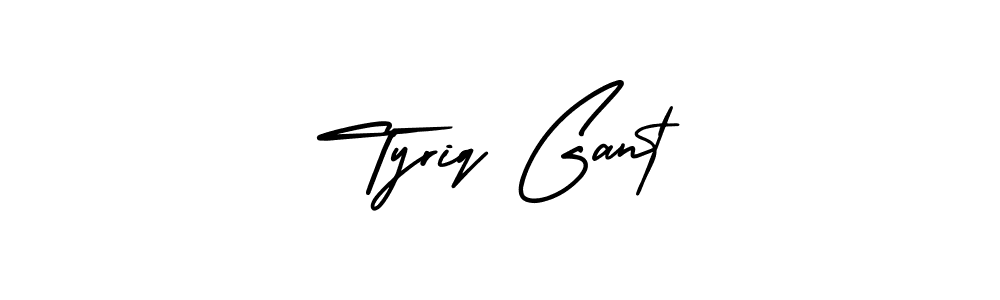 Best and Professional Signature Style for Tyriq Gant. AmerikaSignatureDemo-Regular Best Signature Style Collection. Tyriq Gant signature style 3 images and pictures png