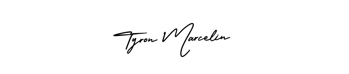 It looks lik you need a new signature style for name Tyron Marcelin. Design unique handwritten (AmerikaSignatureDemo-Regular) signature with our free signature maker in just a few clicks. Tyron Marcelin signature style 3 images and pictures png