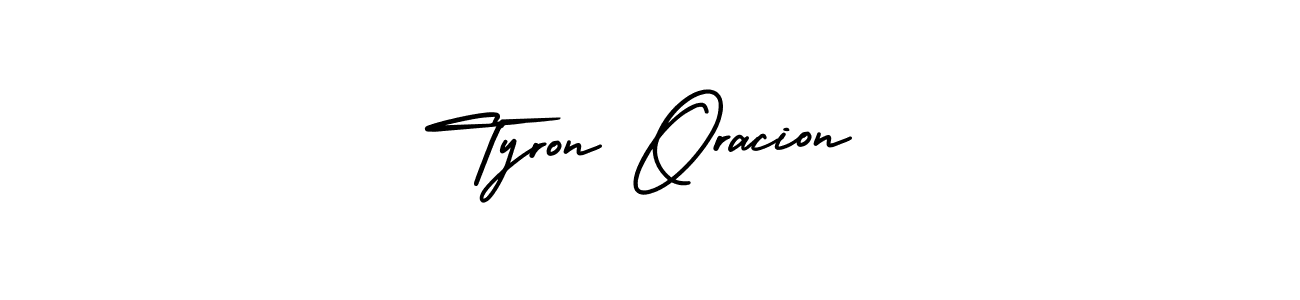 Also we have Tyron Oracion name is the best signature style. Create professional handwritten signature collection using AmerikaSignatureDemo-Regular autograph style. Tyron Oracion signature style 3 images and pictures png