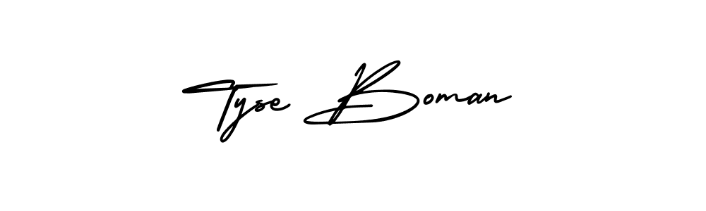 if you are searching for the best signature style for your name Tyse Boman. so please give up your signature search. here we have designed multiple signature styles  using AmerikaSignatureDemo-Regular. Tyse Boman signature style 3 images and pictures png